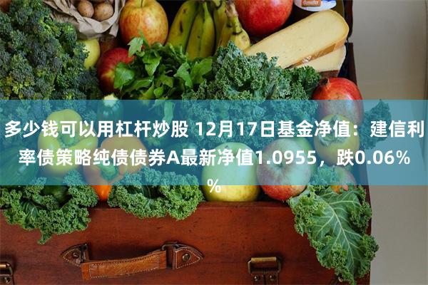 多少钱可以用杠杆炒股 12月17日基金净值：建信利率债策略纯债债券A最新净值1.0955，跌0.06%